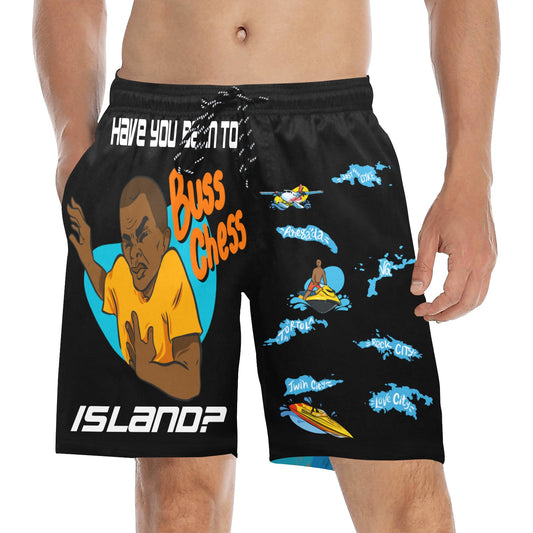 BLK BUSS CHESS Island  Men's Swim shorts